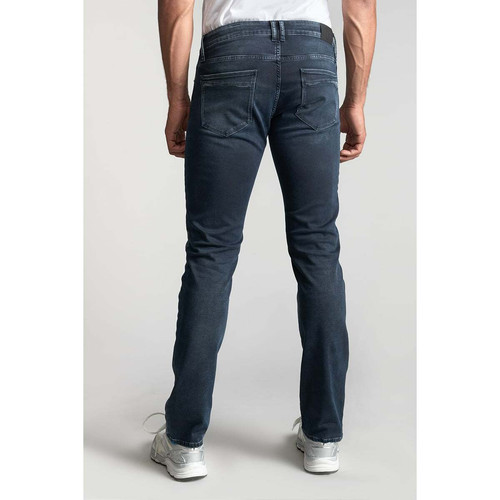 Jeans regular, droit 800/12JO, longueur 34 bleu en coton Sam Le Temps des Cerises LES ESSENTIELS HOMME