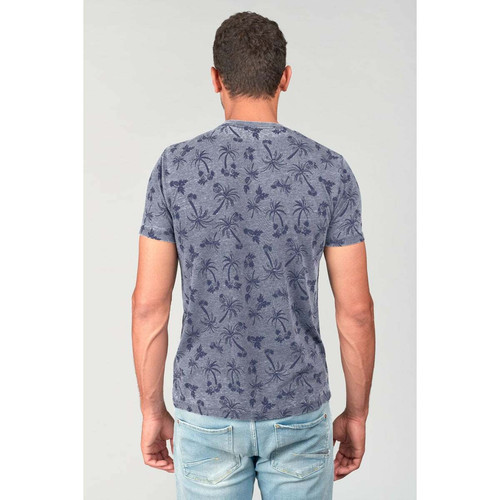 Tee-Shirt OSMEL bleu en coton T-shirt / Polo homme