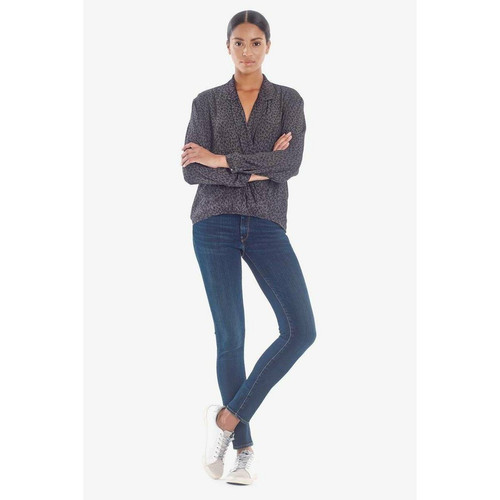 Le Temps des Cerises - Jeans push-up slim taille haute PULP, longueur 34 bleu Ines - Nouveautés jeans femme