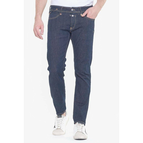 Le Temps des Cerises - Jeans ajusté stretch 700/11, longueur 34 bleu Carl - Promos vêtements homme