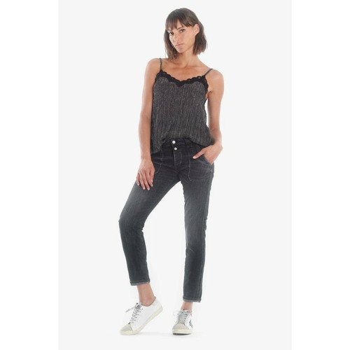 Le Temps des Cerises - Jeans boyfit 200/43, longueur 34 noir Olia - Promos vêtements femme