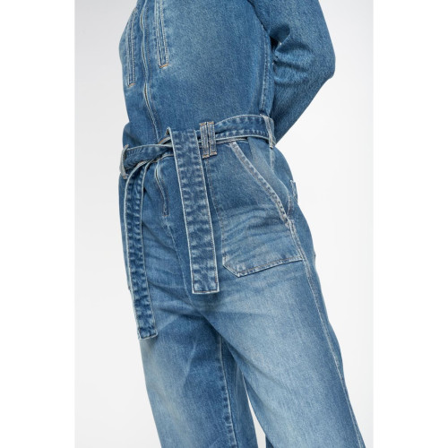Combinaison droit en jeans EASY bleu Le Temps des Cerises Mode femme