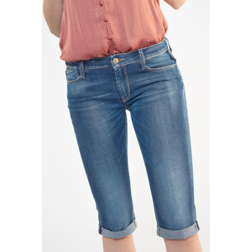 Le Temps des Cerises - Corsaire pantacourt en jeans MERMOZ - Short femme