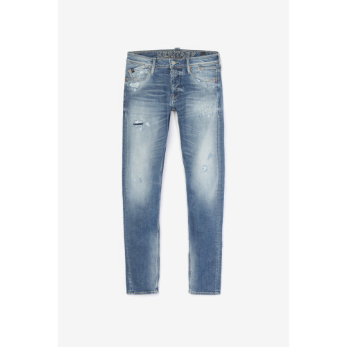 Le Temps des Cerises - Jeans slim stretch 700/11, longueur 34 bleu Nico - Promos vêtements homme