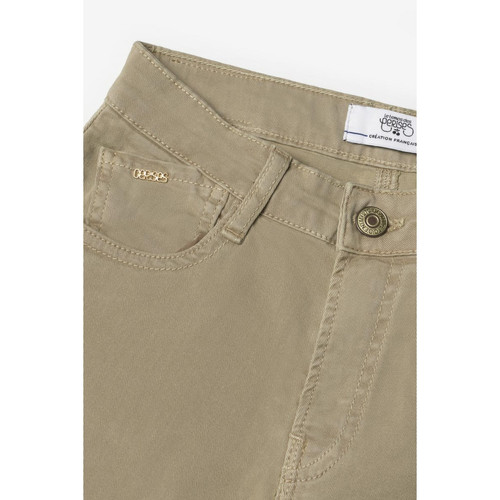 Jeans regular, droit pulp slim taille haute, longueur 34 vert Le Temps des Cerises