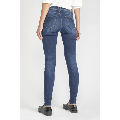 Jeans push-up slim taille haute PULP, longueur 34 bleu Jade Le Temps des Cerises