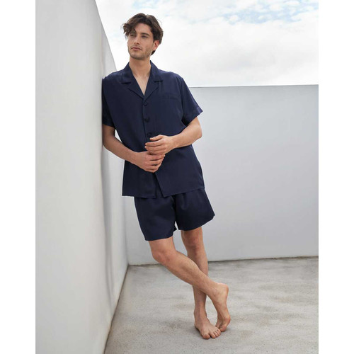 LilySilk - Suite De Pyjashort En Soie Luxueuse Classique Pour Homme - Promo LES ESSENTIELS HOMME