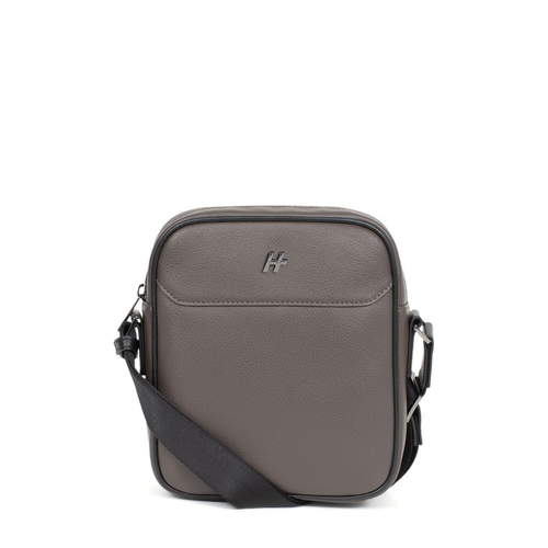 Daniel Hechter Maroquinerie - Sacoche Cuir TOGETHER Taupe/Noir Kai - Sacs & sacoches homme