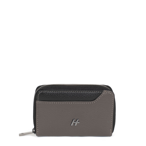 Porte-cartes Stop RFID Cuir TOGETHER Taupe/Noir Xer Taupe Daniel Hechter Maroquinerie LES ESSENTIELS HOMME