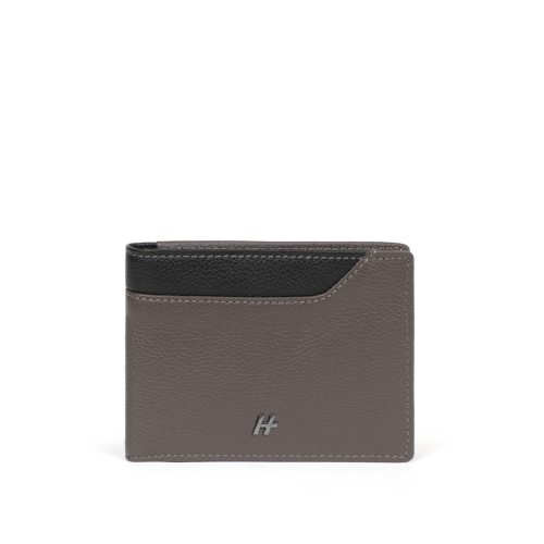 Daniel Hechter Maroquinerie - Portefeuille italien Stop RFID Cuir TOGETHER Taupe/Noir Karl - Accessoires mode & petites maroquineries homme