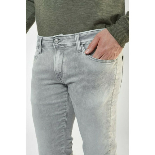Jeans ajusté BLUE JOGG 700/11, longueur 34 gris en coton Le Temps des Cerises LES ESSENTIELS HOMME
