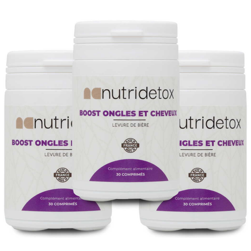 Nutridetox - Boost Ongles & Cheveux - X3 - Compléments alimentaires sommeil et stress
