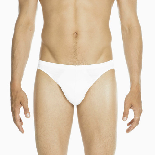 HOM - Slip blanc en coton de la ligne PREMIUM COTTON - Toute la mode homme