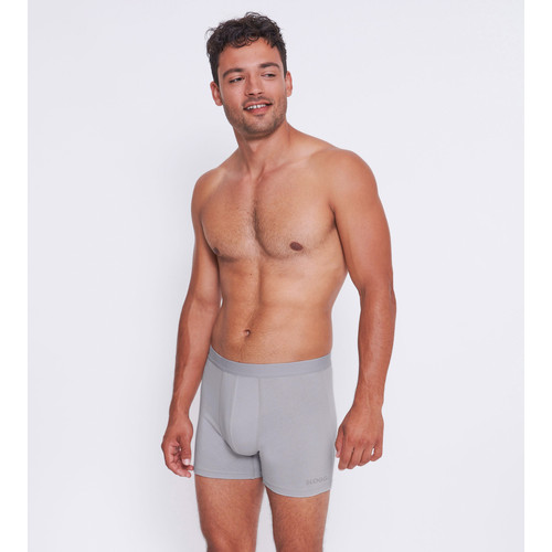 Sloggi Men - Lot de 2 boxer long homme gris platine - Sous-vêtement homme & pyjama