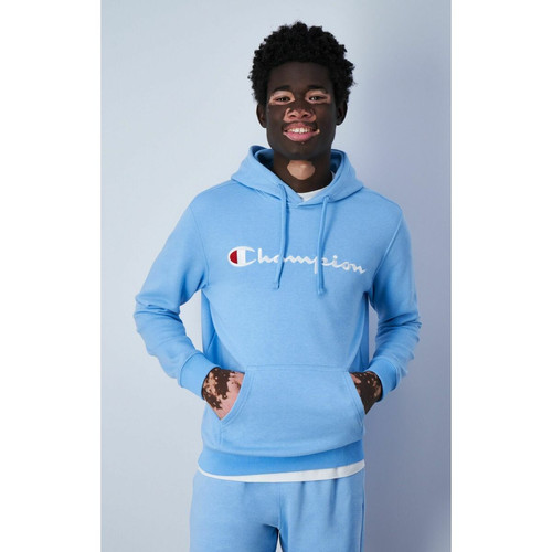 Sweatshirt à capuche homme- Bleu ciel Champion LES ESSENTIELS HOMME