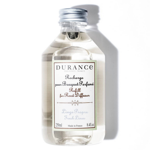 Durance - Recharge pour bouquet parfumé Linge Propre - Sélection cadeau de Noël Bougies et parfums d'intérieur