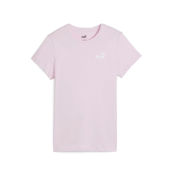 Tee-shirt brodé rose clair ESS+ Puma Mode femme