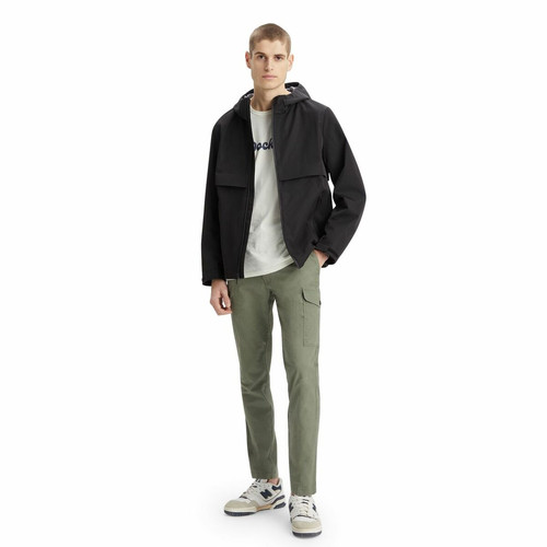 Dockers - Pantalon cargo slim fuselé vert en coton - Vêtement homme