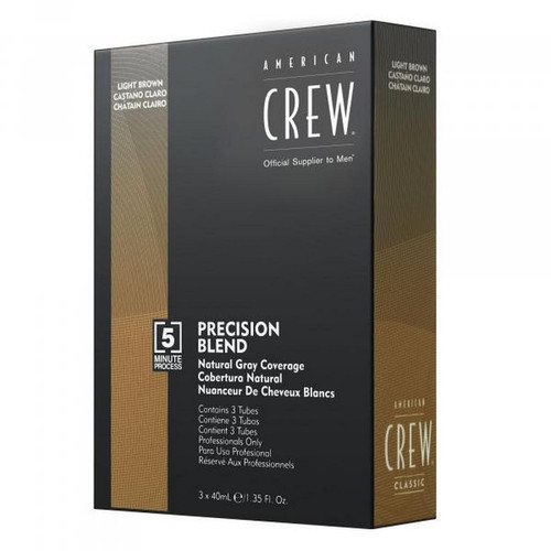 American Crew - American Crew-Precision Blend- Coloration Cheveux- 3x40ml-Medium Ash 5-6 - Coloration cheveux
