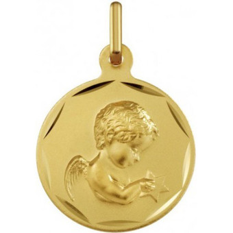 Argyor - Médaille Argyor 1300415 - Médaille Or Jaune H1.5 cm - Naissance et baptême
