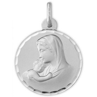 Argyor - Médaille Argyor 1B604235N - Médaille Or Blanc H1.8 cm - Naissance et baptême