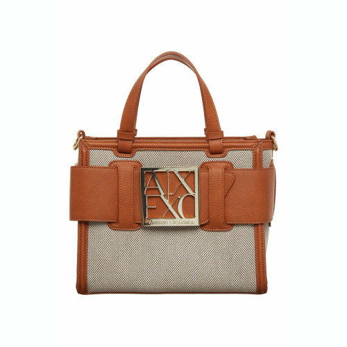 Armani Exchange - Tote bag medium marron - Sac, ceinture, porte-feuille femme