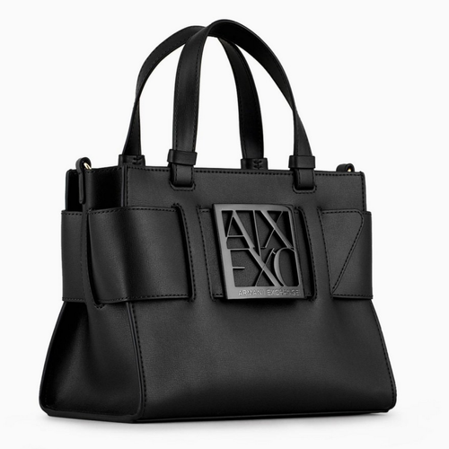 Armani Exchange - Tote bag medium noir - Les accessoires  femme