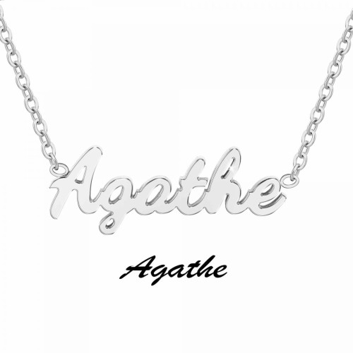 Athème - Collier B2689-ARGENT-AGATHE - Athème