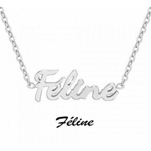 Athème - Collier et pendentif Athème B2689-ARGENT-FELINE - Promo Bijoux