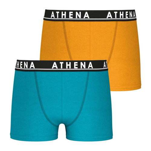 Athéna - Lot de 2 boxers garçon Citypack Easy Color - Promo Mode femme