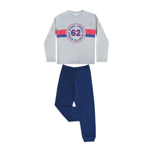Athéna - Pyjama long col rond garçon Sport 62 - Pyjama enfant LES ESSENTIELS ENFANTS