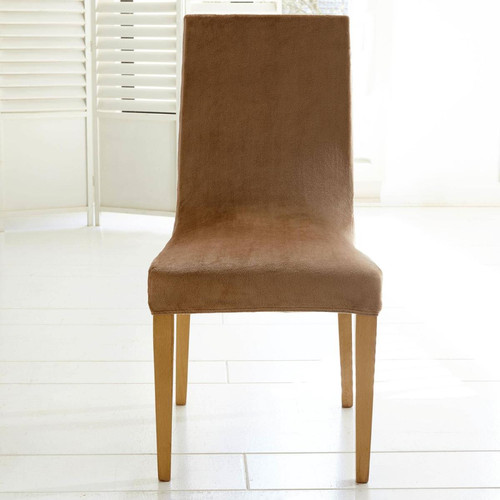 Becquet - Housse de chaise Extensible  Beige - Housse De Canapé Et Chaise Design