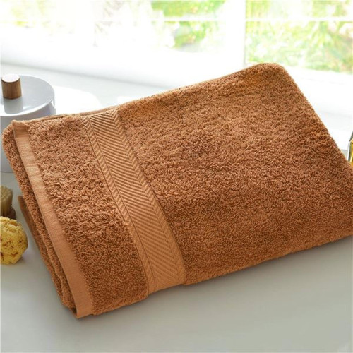Becquet - Drap de bain CLAIRE 420  en coton marron noisette - Serviette, drap de bain