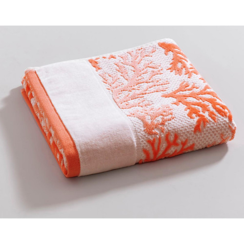 Becquet - Drap de bain rose CORAIL en coton - Serviette, drap de bain