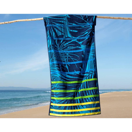 Becquet - Drap de bain SCLUB bleu en coton - Draps de plage