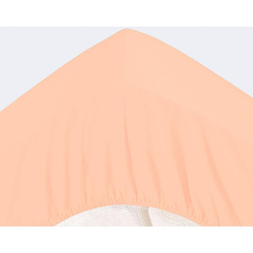 Becquet - Drap-housse Grands Bonnets 32 cm rose clair en percale - Drap-housse Becquet