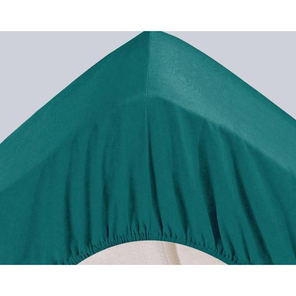 Drap-housse Super Grands Bonnets en coton vert Becquet Linge de maison