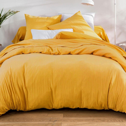 Becquet - Taie de traversin  - Linge de lit jaune