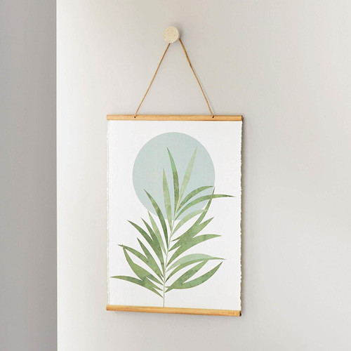Becquet - Affiche en papier recyclé avec bordure en bambou  - Meuble Et Déco Design
