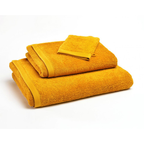 Becquet - Gants de toilette jaune LAUREAT en coton - Linge de maison