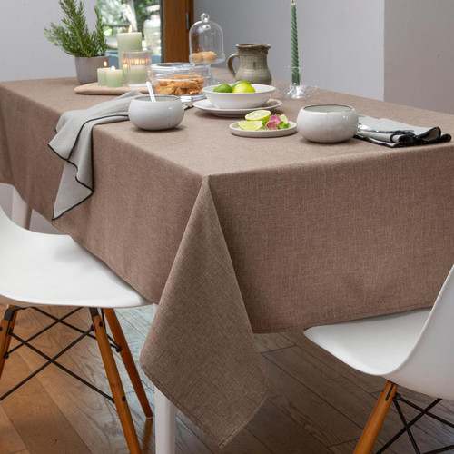 Becquet - BROMENAP 3× Serv table  taupe - Promos serviettes de table