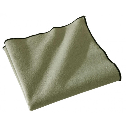 Becquet - Serviette de table  HONO vert en coton lavé - Serviette de table