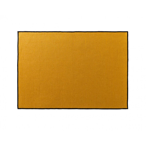 Becquet - Sets de table BORGO jaune en lin - Sets, chemins de table