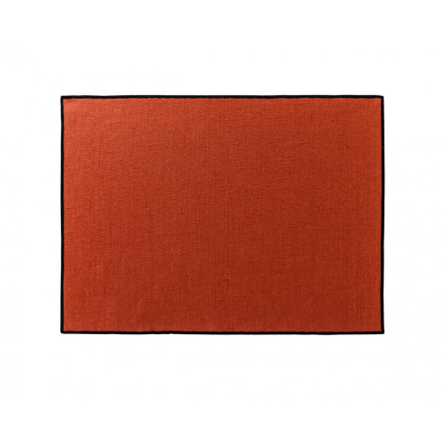 Becquet - Sets de table BORGO orange en lin - Sets, chemins de table