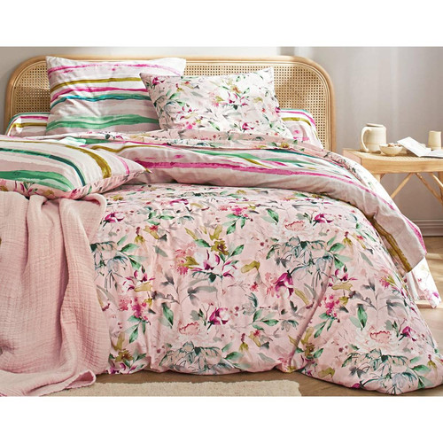 Becquet - Taie d'oreiller  BLOOMIES multicolore en coton  - Linge de lit