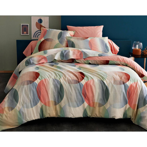 Becquet - Taie d'oreiller  SUNSHINE multicolore en coton  - Taies d oreillers traversins multicolore
