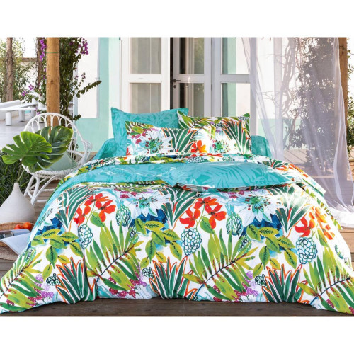 Becquet - Taie d'oreiller PARFUM multicolore en coton - Taies d'oreillers imprimées