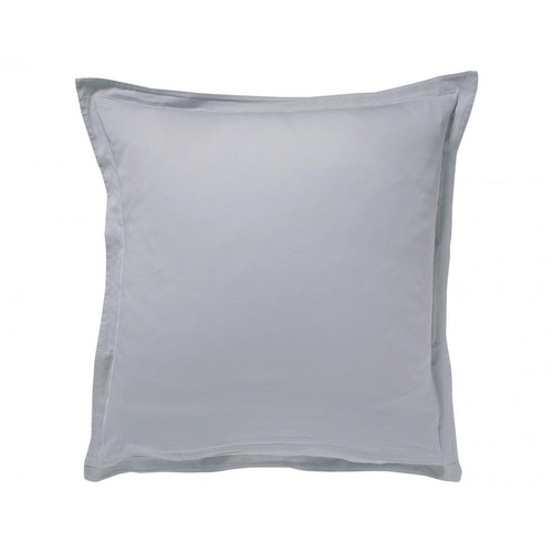 Becquet - Taie d'oreiller réversible gris en satin de coton - Taies d'oreillers imprimées