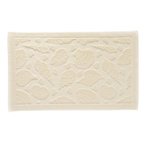 Becquet - Tapis de bain CRUSTACE beige sable en coton - Tapis De Bain Design