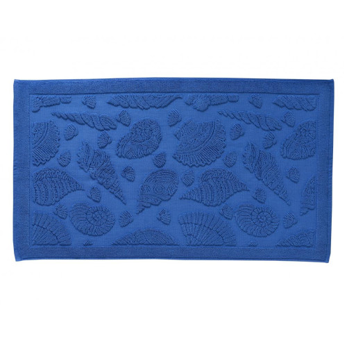 Becquet - Tapis de bain CRUSTACE bleu en coton - Tapis De Bain Design